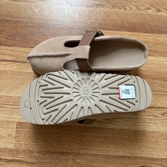 UGG Women’s Goldenstar Hi T-Strap Suede Platform Mary Jane Slip On Clogs - Picture 5 of 14